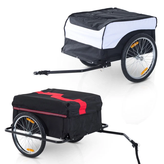 FOLDING BICYCLE CARGO Storage Bike Trailer Enclosed Cart Removable