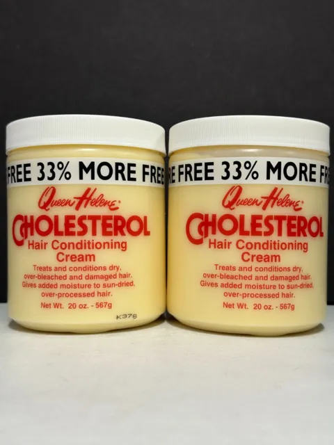 Queen Helene Cholesterol Hair Conditioning Cream - 2 Pack / 20 oz Each