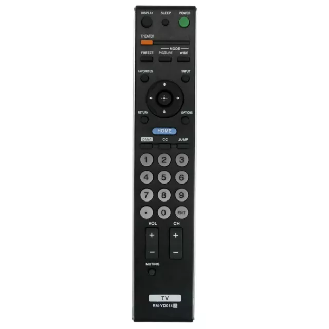RM-YD014  Remote Control Fit for Sony TV KDL-40VL130 KDL-52XBR4 KDL-40XBR4