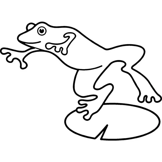 'Leaping Frog' Unmounted Rubber Stamp (RS021907)