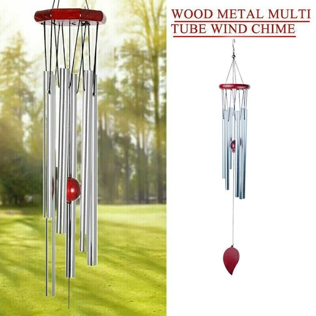 Gartentanz Windspiel Windspiel Eule Aus Bambus & Holz  Klangspiel Mit  Klangrhren, 60-70cm, Fr Garten & Balkon Trglocke Naturdeko 60-70cm
