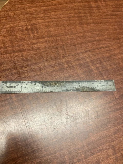 Pioneer No.3503 Precision Rule, 6", Machinist Tool, U.S.A.
