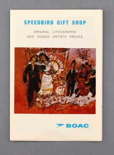 Boac Speedbird Gift Shop Air Art International Vintage Airline Brochure B.o.a.c.