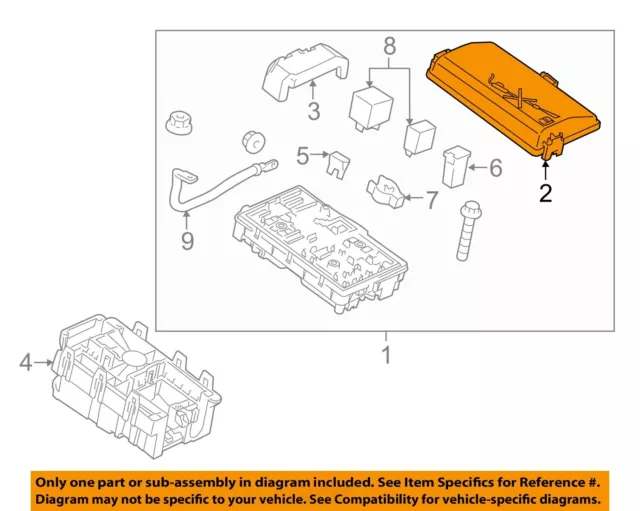 GM OEM Fuse Relay Box-Upper Cover 13403357