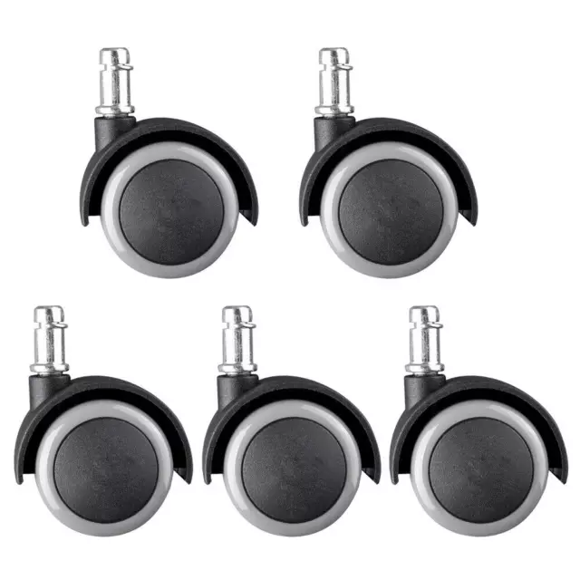 5 Set Office Chair Caster Wheels Replacement Swivel 2" Casters Universal Fit