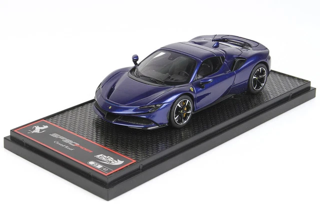 FERRARI SF90 SPIDER Toit Fermé Mat Noir / Roue Limité 1/18 40 EUR 814