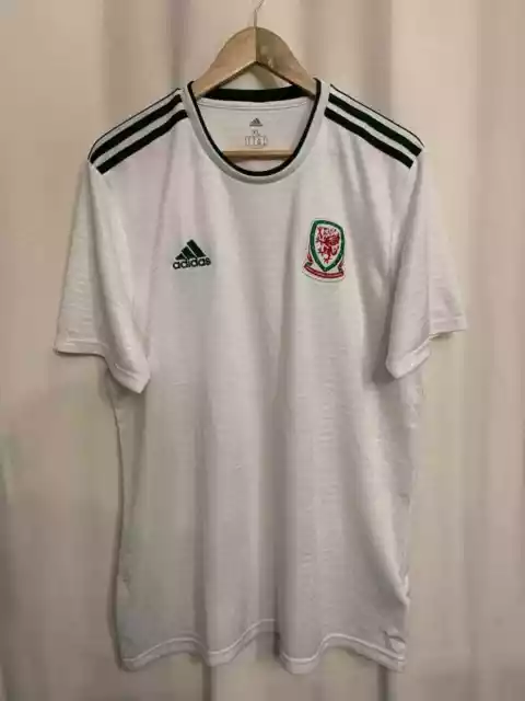 Wales National Team 2018/2020 Away Football Shirt Jersey Size Xl Adidas