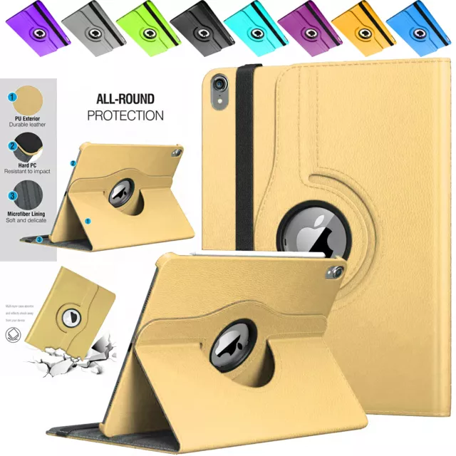 For Apple iPad 9.7 (5th & 6th Generation) 360° Rotating Leather Smart Case Cover