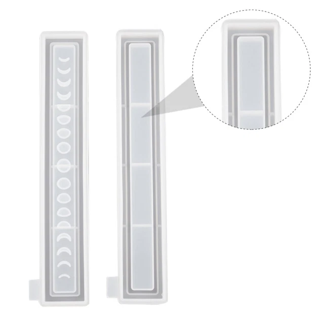 1 Set von 4Pcs Phase von Mond Mond Phase Box Box Epoxy Rentangle Fall Silikon 7