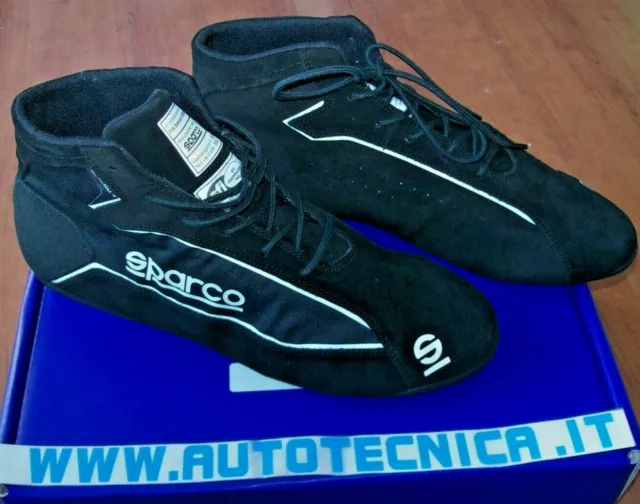 SCARPE SPARCO SLALOM + Tg 42 NERO FIA 8856-2018 STIVALETTI IGNIFUGHI ANNO 2020