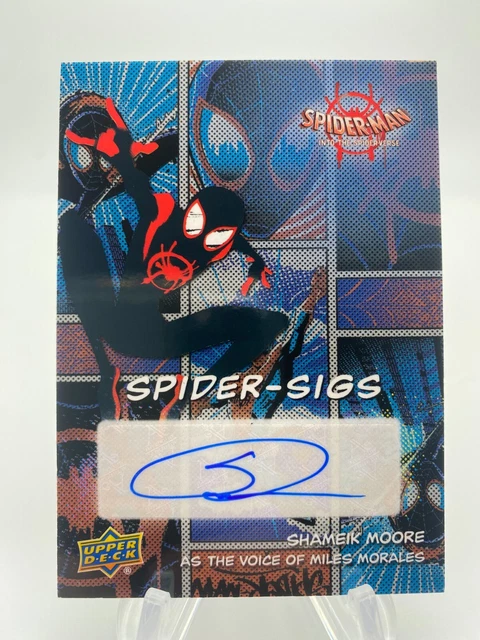 2022 Spider-Man Into the Spider-Verse auto Shameik Moore Miles Morales SSA-SM