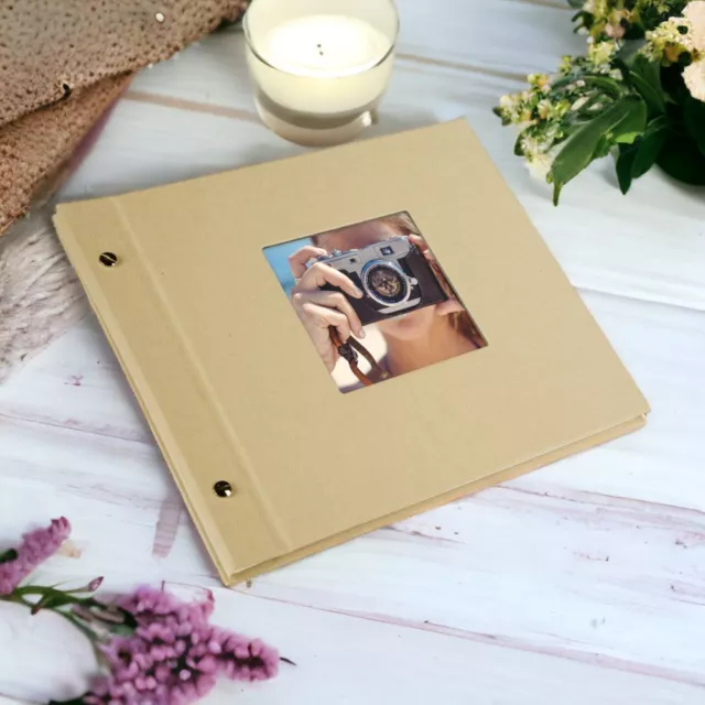 High Quality Linen Photo Album | 30x25cm | 20 pages/40 sides | 6 colours | Beige