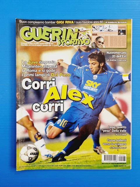 Poster Guerin Sportivo 8 - 2002 - Del Piero, Shevchenko, Vieri, Rui Costa
