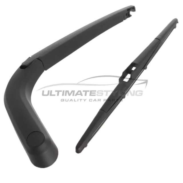 Rear Windscreen Wiper Arm & Blade Set 30 cm 12" Inch Chevrolet Spark 2009-2015