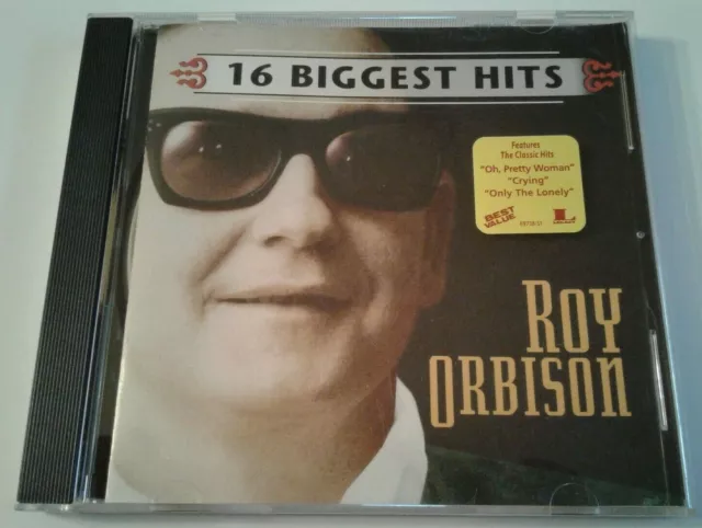 Roy Orbison "16 Biggest Hits" w/ Pretty Woman, Crying, Dream Baby, Leah & more