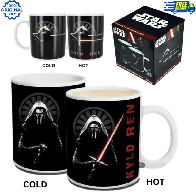 STAR WARS Kylo Ren Heat Change Mug Force Awakens Changing Lightsaber 300ml Cup
