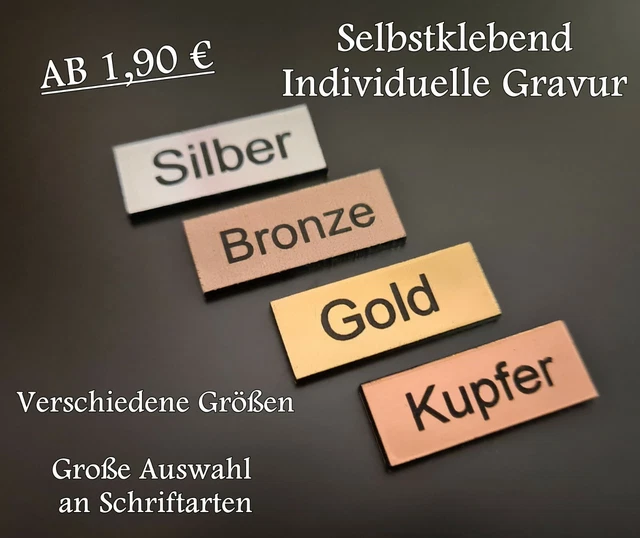 Türschild Personalisiert - Magnetisch Oder Selbstklebend Namensschild Made In Germany