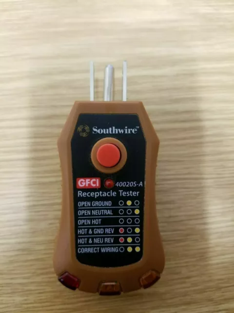 Southwire Tools & Equipment 40020S-A GFCI Receptacle Tester