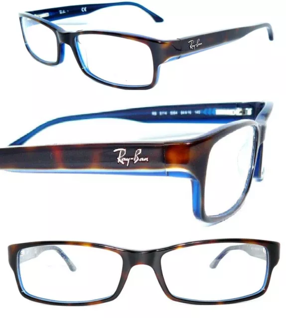 Ray Ban Brille Braun Blau Rb 5114 5064 Damen 52 Herren Fassung Gestell 5196