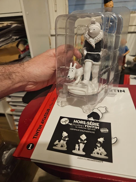 Figurine Tintin Cow-boy à Cheval – Édition Hors Série Noir Et Blanc, Hergé Collection 2013 Neuve