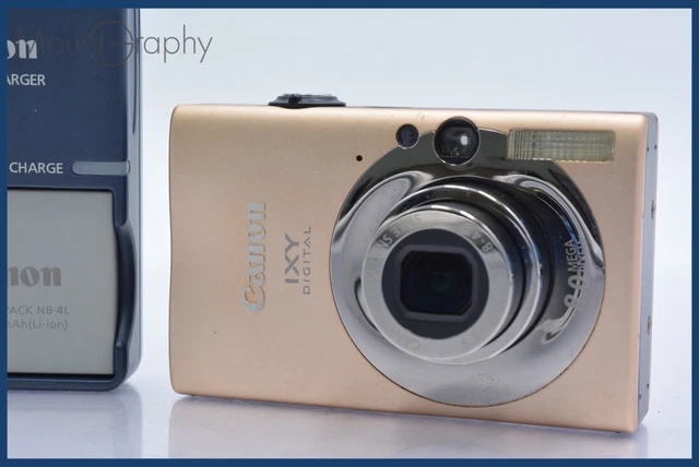 AS IS】 CANON IXY DIGITAL 20 IS 3x battery,charger FromJapan