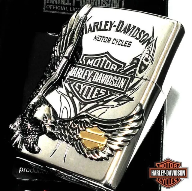 Japan Limited  Zippo Lighter Harley-Davidson Silver HDP-16