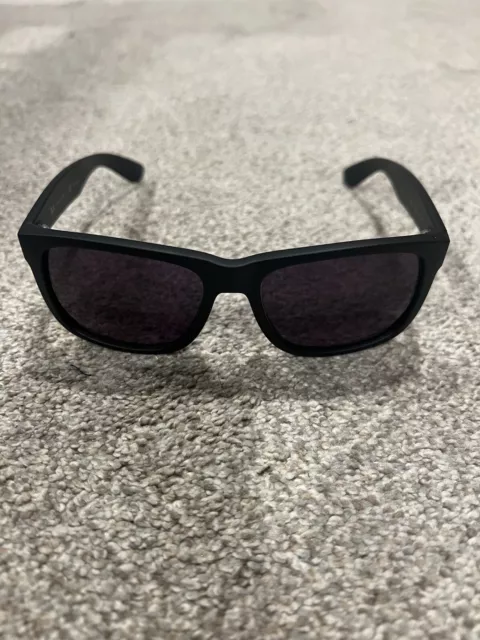 Ray Ban "Justin" Sunglasses - Matte Black w/ Replacement Lens (gently used)