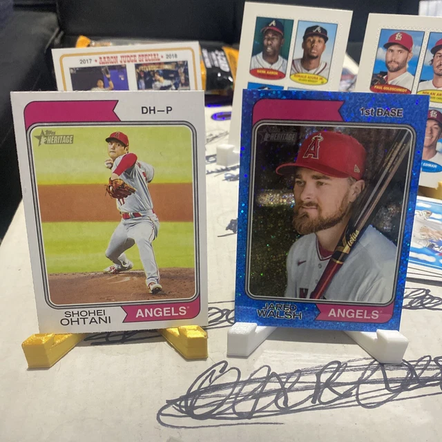 SHOHEI OHTANI 2023 Topps Heritage Chrome Blue Sparkle Refractor Angels