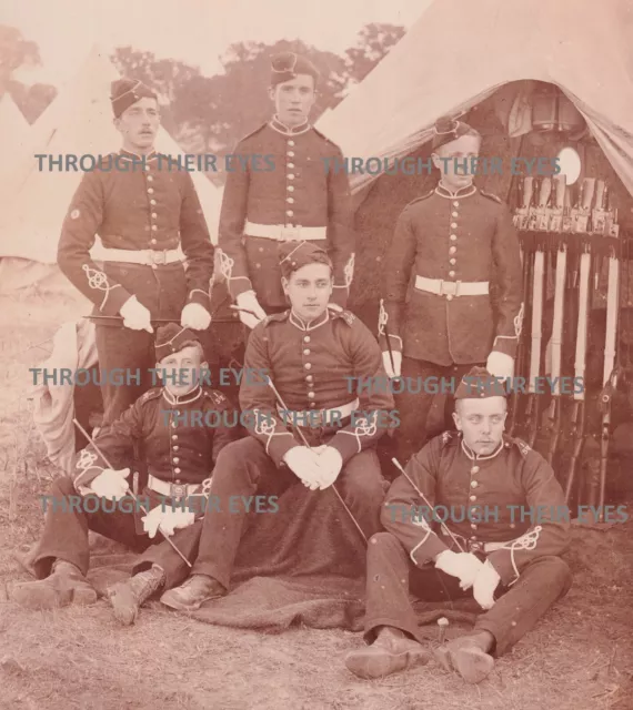 Victorian photo Sussex Engineer Volunteer Soldiers  c 1890 Brighton Photographer