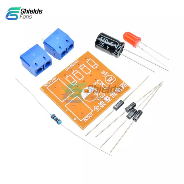 IN4007 Bridge Rectifier Kit AC to DC Converter Full Wave Rectifier Circuit Board