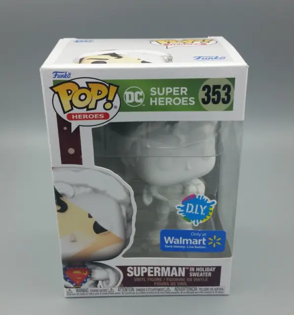 Funko Pop DC Heroes Superman 353 DIY Walmart Exclusive Figure