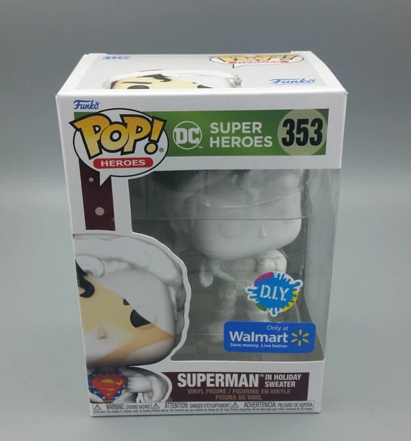 Funko Pop DC Heroes Superman 353 DIY Walmart Exclusive Holiday Santa Collectible