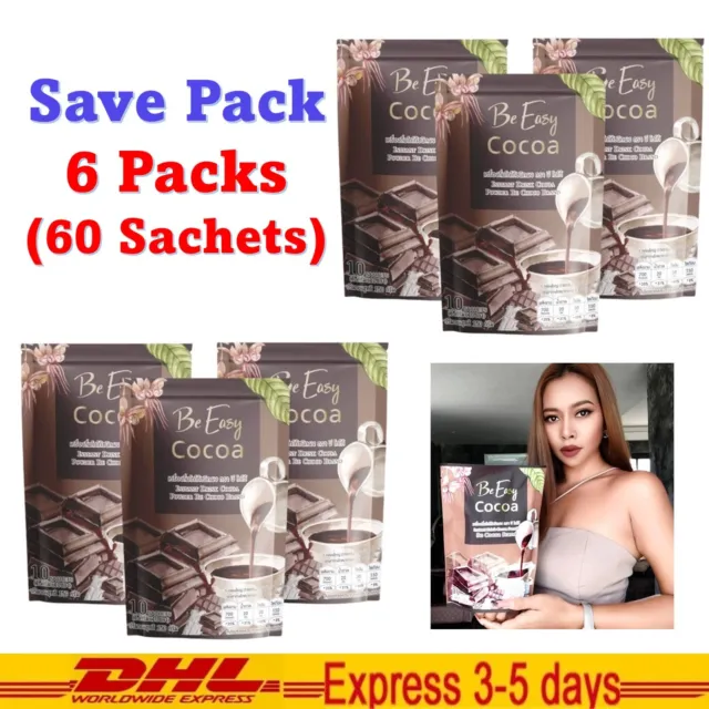 6x Be Easy Cocoa Instant Cocoa Powder Drink Burn Fat Weight Control Healthy