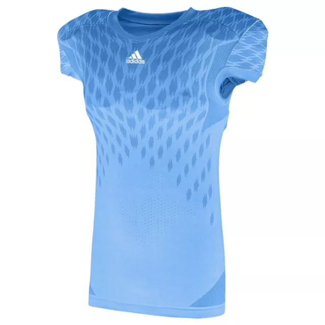 Adidas Techfit Primeknit Light Blue Football Game Jersey Compression Fit sz M