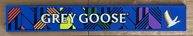 Grey Goose Vodka Rubber Rail Runner Spill Bar Mat Skinny Coaster *Brand New!*
