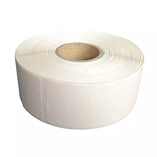 Blank White 1 x 2 Inch Dissolvable Labels for Food Rotation Prep roll of 500 ...