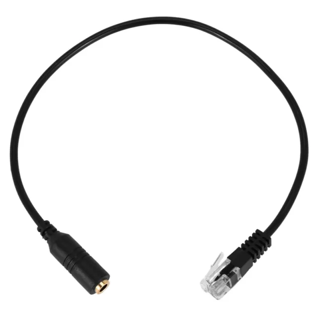 2X(Enchufe De 3,5 Mm A Auriculares para  Rj9 Para El Cable Adaptador De Tel7289