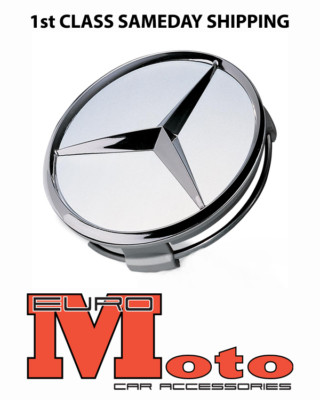 MERCEDES SILVER ALLOY Wheel Centre Hub Caps AMG A B C E S M Class ML ...