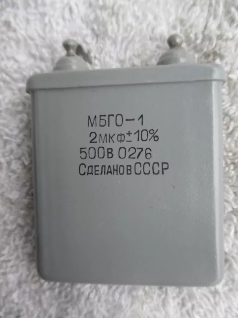 Vintage MP-Kondensator, 2 µF 500 V , PIO Capacitor, NOS