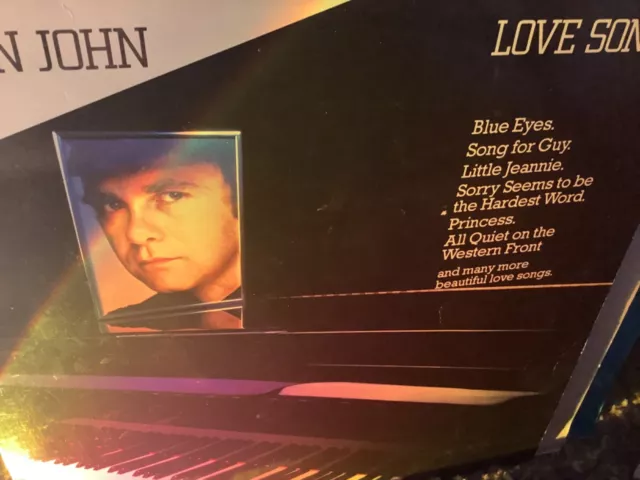 Elton John Album Lp Love Songs Greatest Hits Vgc Play Tested Vinyl Great Songs