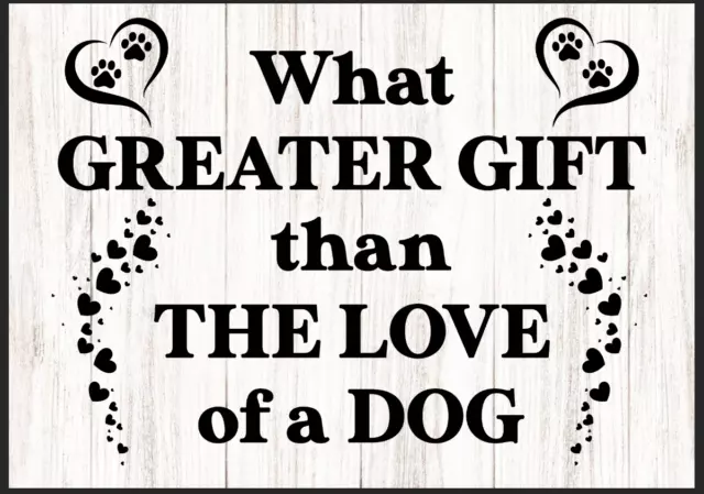 Love of a dog home decor wall plaque gift for dog lover puppy mans best friend