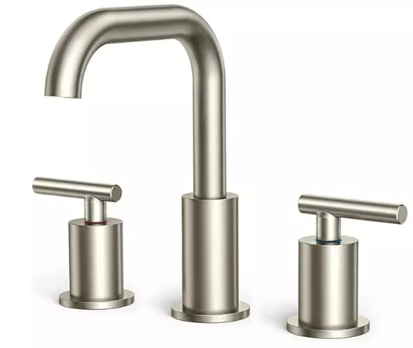 FORIOUS Brushed Nickel Widespread Bathroom Faucet 3 Hole