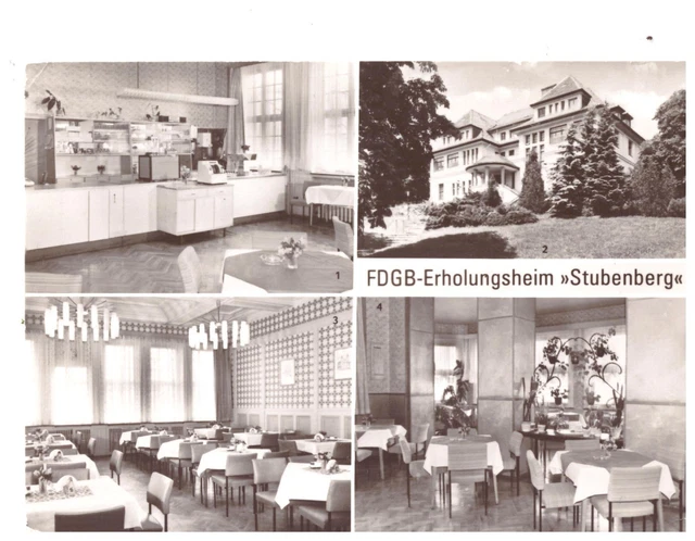 Alte Foto AK  DDR  Gernrode FDGB Stubenberg