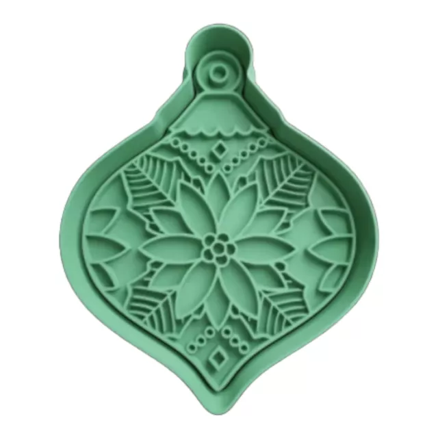 Palla pallina di Natale formina tagliabiscotti cookie cutter natalizi 8cm