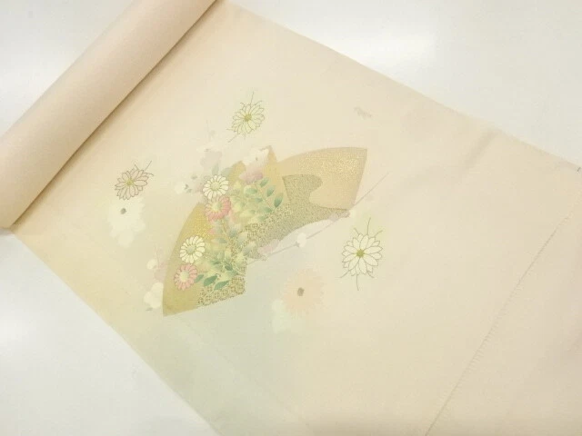 6763830: Japanese Kimono / Antique Araihari For Kimono / Embroidery / Flower