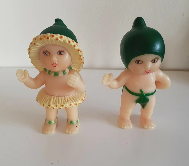 N.B.B. MAY Gibbs Snugglepot & Cuddlepie Gumnut Babies Figures 75.00