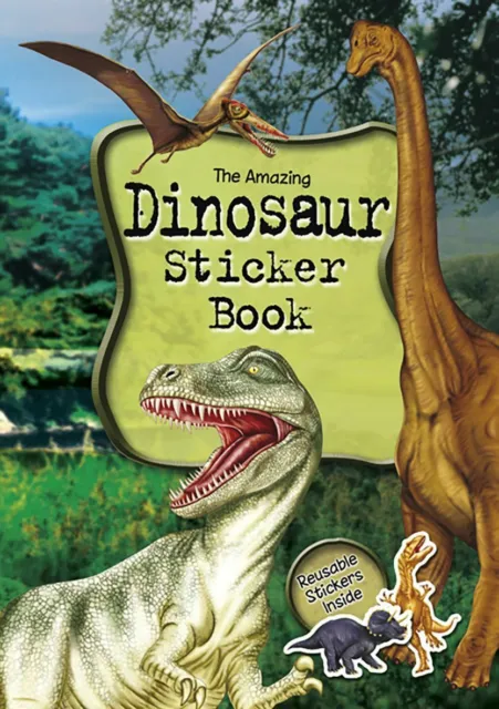 Dinosaur Sticker Book - Children's activity book for kids aged 3+