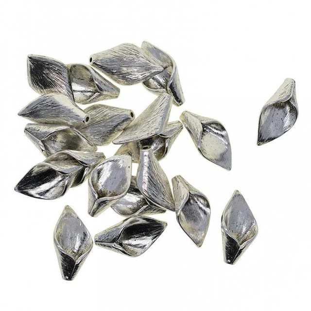 20 Stück Blumen Charms, Lily Calla Anhänger, helles Finish anlaufbeständig