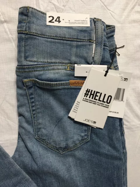 JOES Jeans HELLO Icon Skinny Size 24 Cheri Wash Stretch Battery Pack Pocket NWT 2