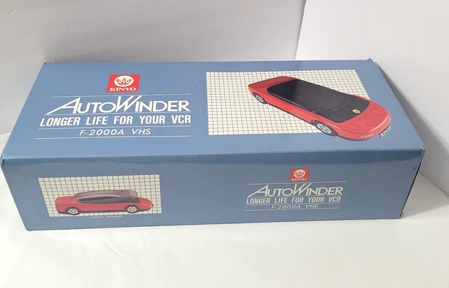 Vintage Kinyo VCR VHS Autowinder VHS Tape Rewinder Purple Sports Car Rare | #3925088585